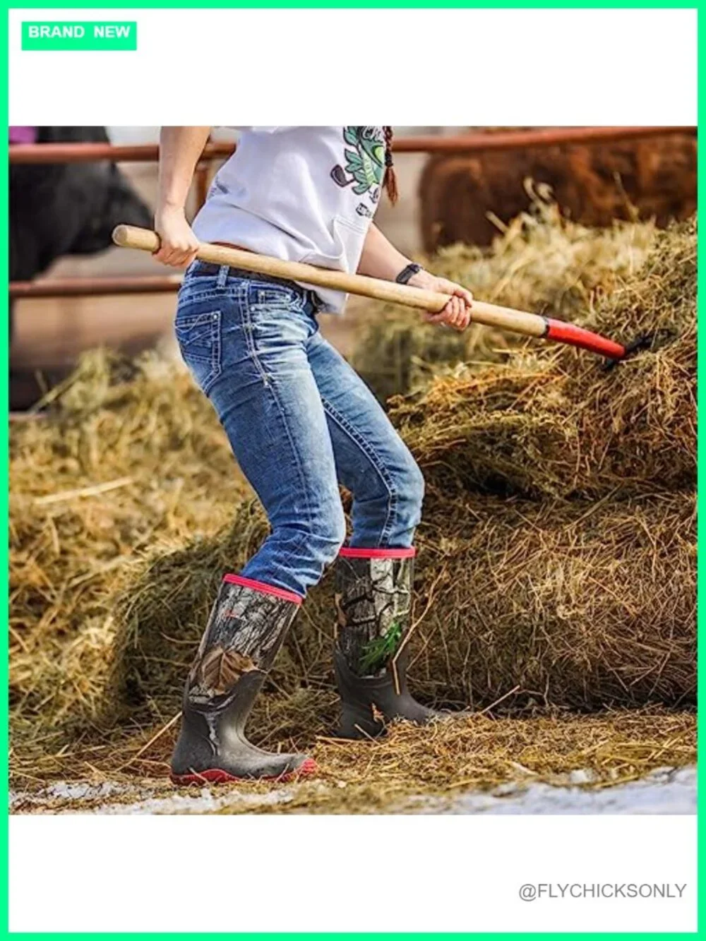 Women's Knee High Rain Boots Waterproof Insulated Neoprene Mud Anti-Slip